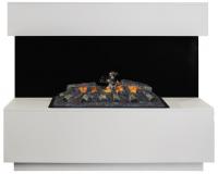 Электрокамин Real Flame Modern белый с очагом 3D Cassette 630 фото в интернет-магазине AIR-RUS.RU
