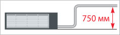 Дренажная помпа для отвода конденсата на высоту до 750 мм
